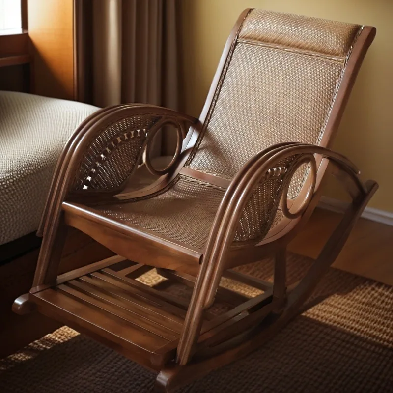 DSA vine rocking chair lunch break couch balcony home escape chair living room rocking chair rattan adult