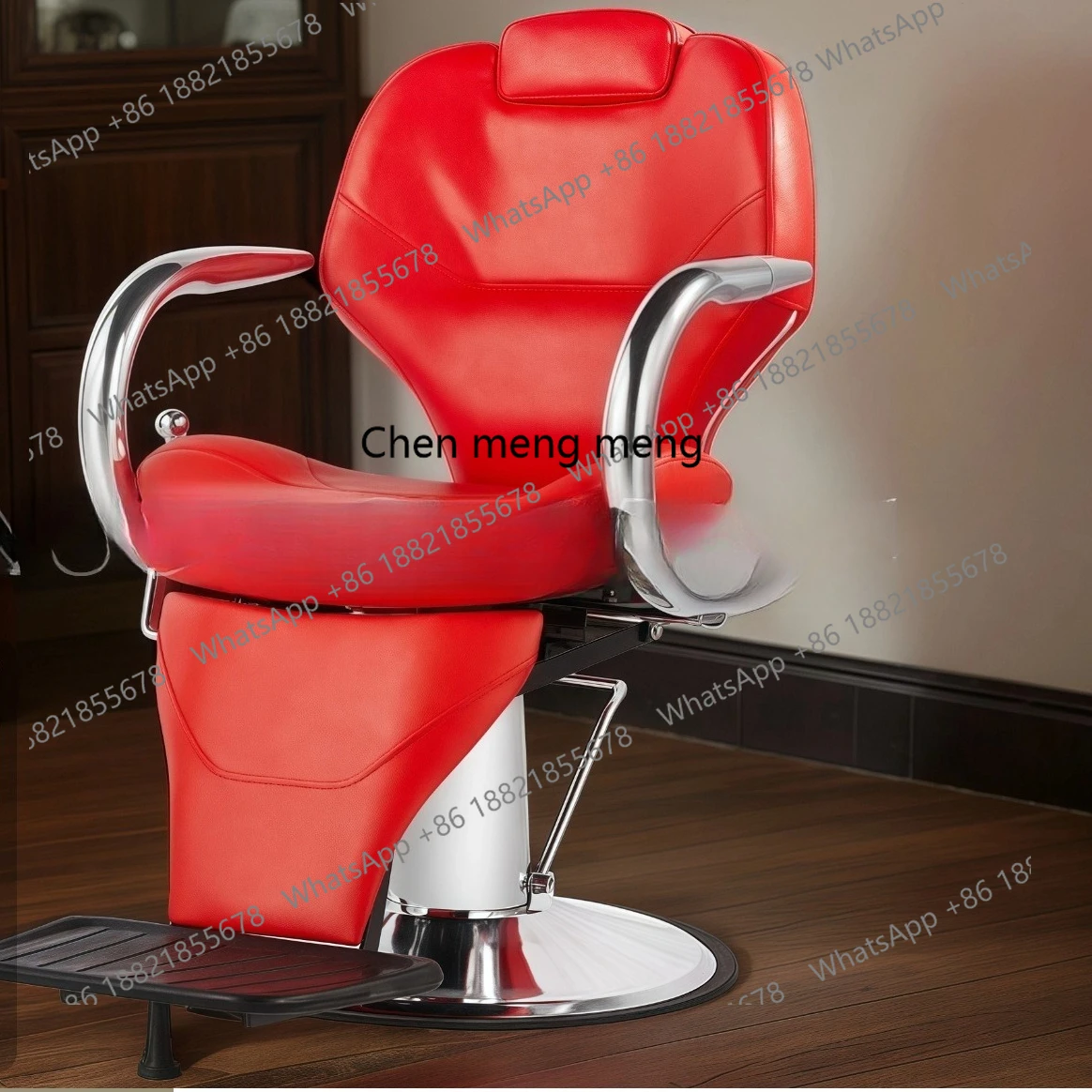 

Hair salon stainless steel barber shop can put down the hair salon scissor chair to rotate and lift the hair