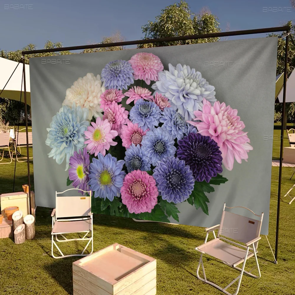 

Chrysanthemum Printed Large Flag Art Science Fiction Room Home Decor Decor Banner