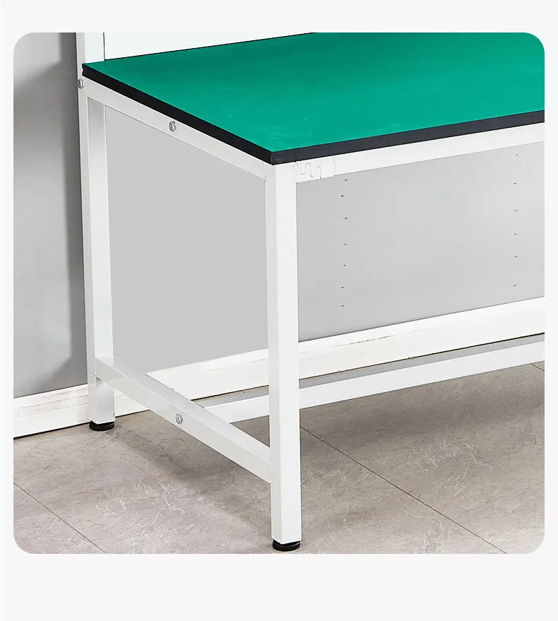 Banco da lavoro antistatico con luce, officina di fabbrica, linea di assemblaggio, tavolo di riparazione per telefoni cellulari, tavolo operativo per saldatura elettronica