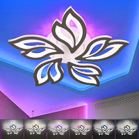 54W LED Ceiling light with RGB color changing back lamp, dimmable with remote control