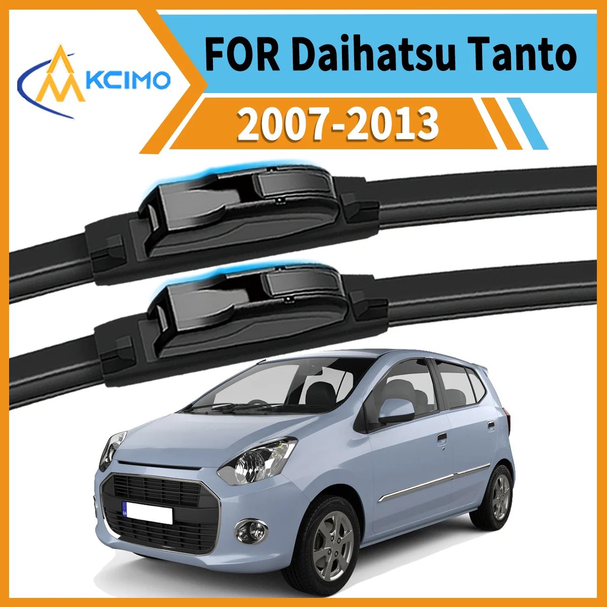 

Essential Safety Pair 2 Front Wiper Blades for Daihatsu Tanto L375 2007-2013 All-Weather Clarity Durable Easy to Install