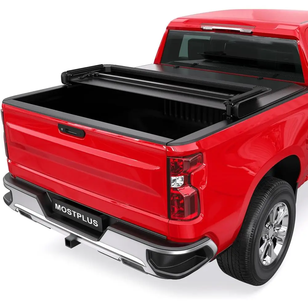 

Tri Fold 5.8 FT Soft Truck Bed Tonneau Cover Compatible for 2014-2019 Chevy Silverado/GMC Sierra 1500 Fleetside 3-Fold - ONLY Fi