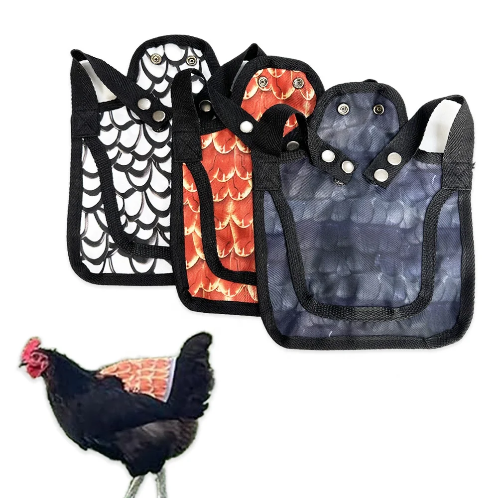 

2025 Style Hen Chicken Aprons Jackets Saddle Poultry Care Dress Clothes Saddle Vest for Wing Protection Standard