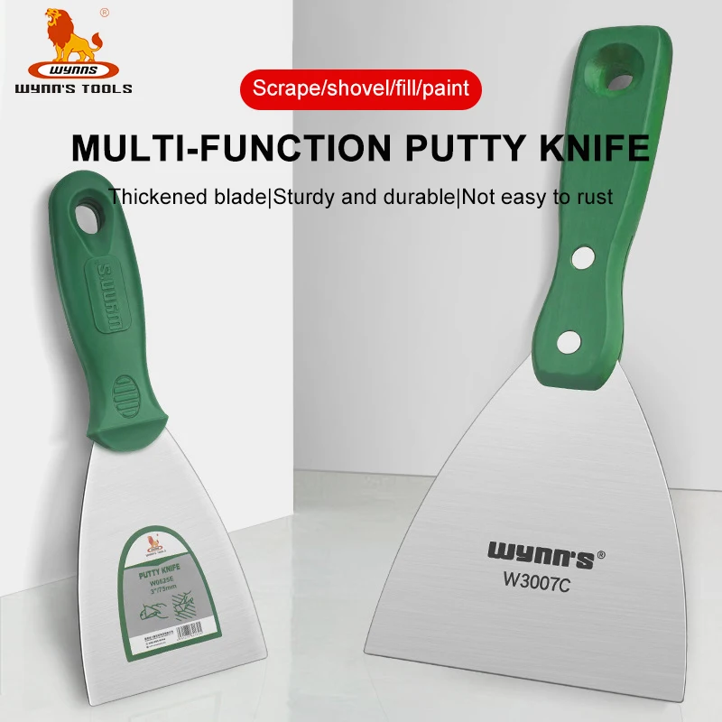 Imagem -01 - Wyns- Raspador Lâmina Putty Knife Pintura Ferramenta Mão Rebento Lâmina de Limpeza Drywall Acabamento Aço Inoxidável wyns raspador lamina putty knife pintura ferramenta mao rebento lamina de limpeza drywall acabamento aco inoxidavel 01