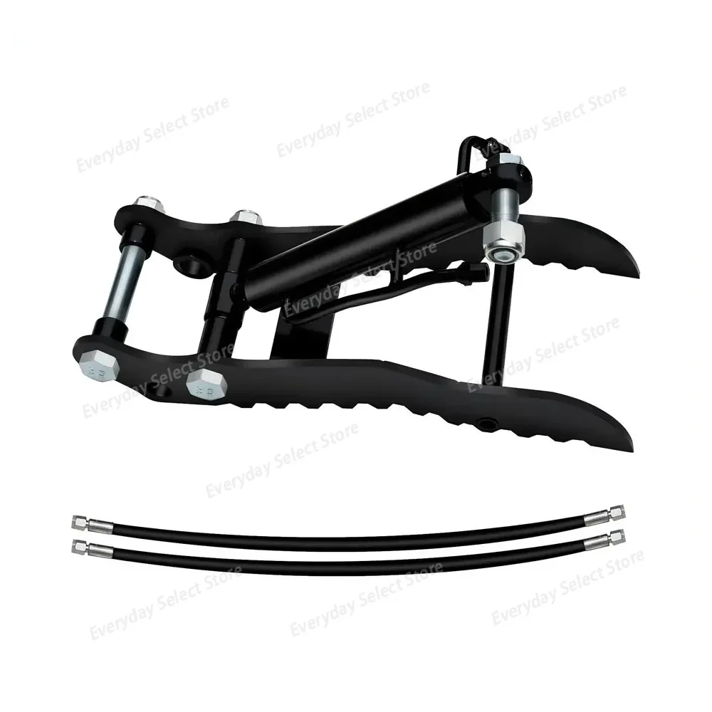 Mn‑Steel Mini‑Excavator Hydraulic‑Gripper Kit Single‑Bore Instrument with M14 Hose Fittings for Construction Machinery