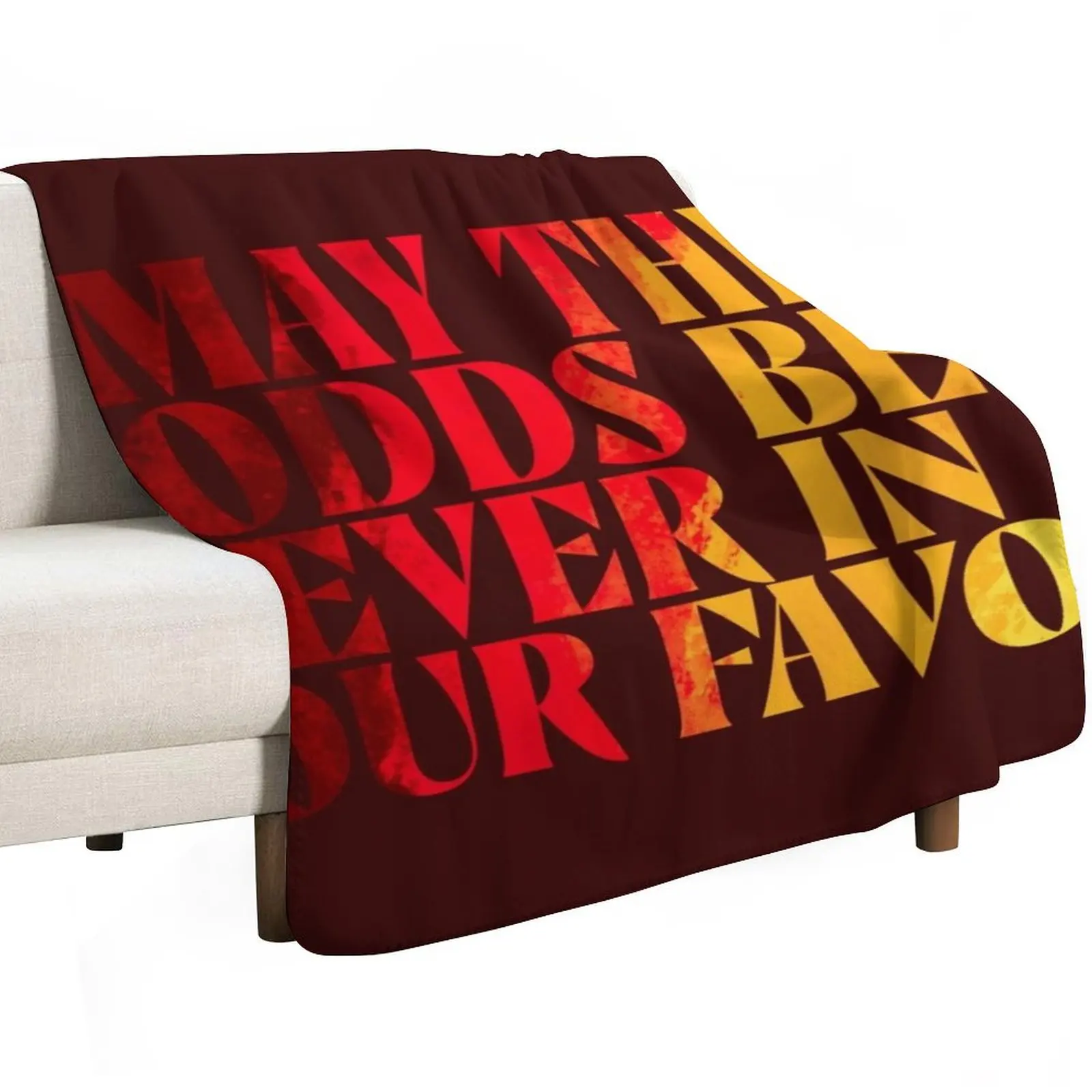may the odds be ever in your favour Throw Blanket Portable Lightweight Blanket for Travel Camping