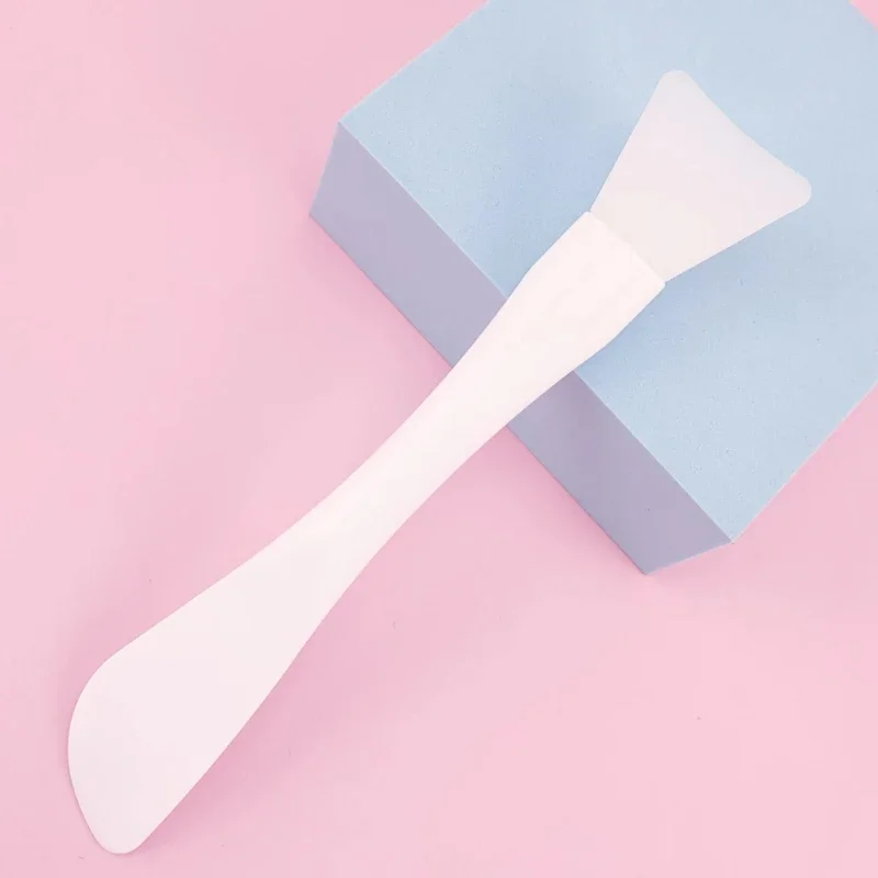Cepillo de silicona para mascarilla Facial, cabezal suave con raspador, cepillo de película de barro integrado de doble uso, cepillo corrector de imprimación de máscara de ajuste DIY