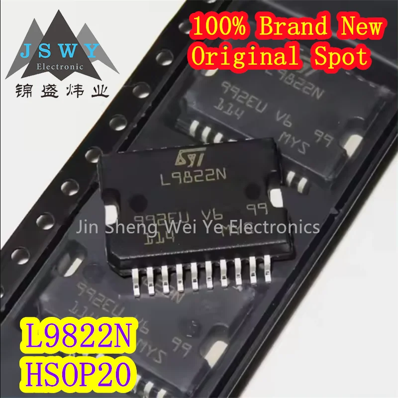 L9822N HSOP20 Automotive Engine Transmission PC Board Driver Chip 100% Brand New & Original Electronics