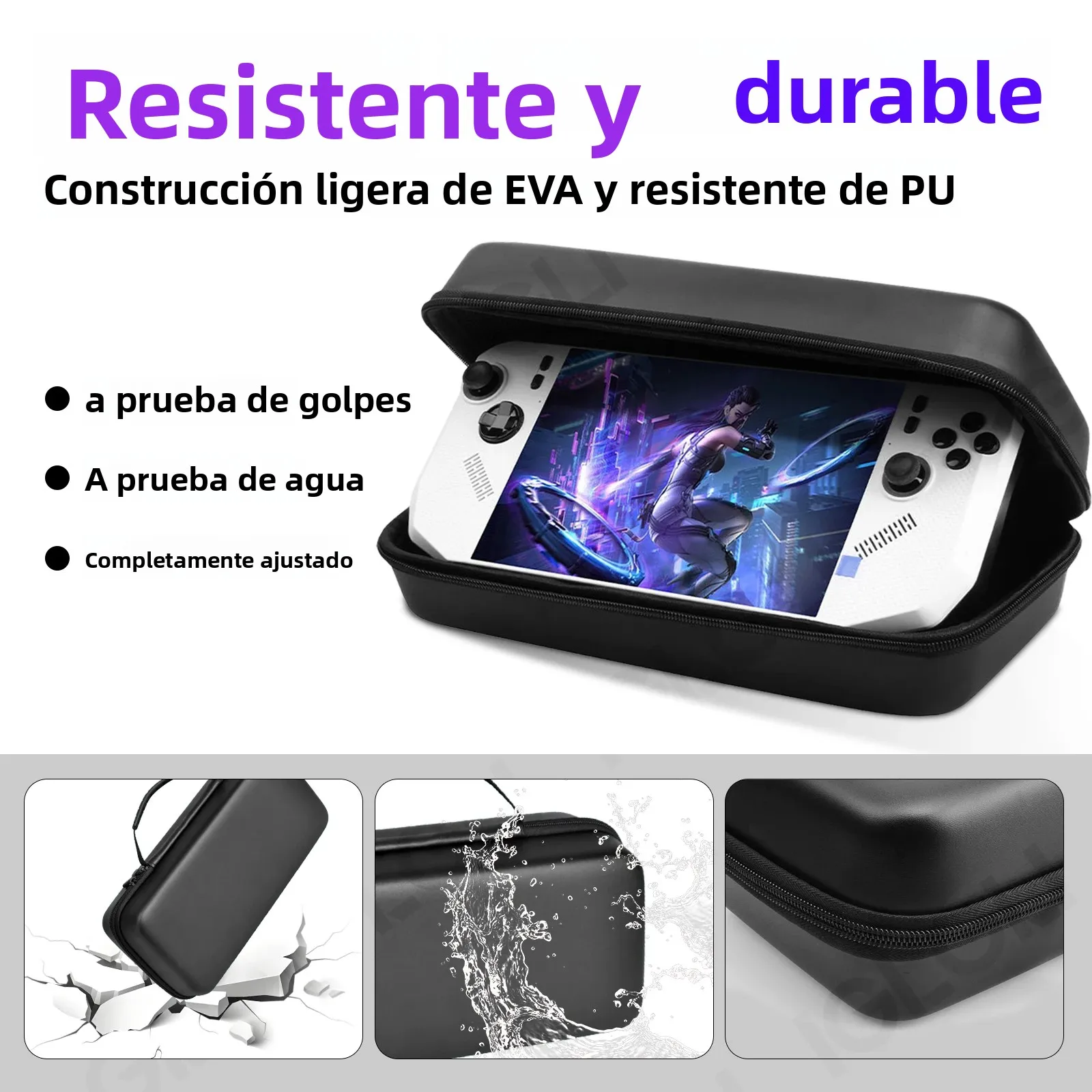 

CoverJoy 3 in 1 Kit for MSI Claw A8 BZ2EM Protective Case with Screen Protector and Travel Carrying Bag