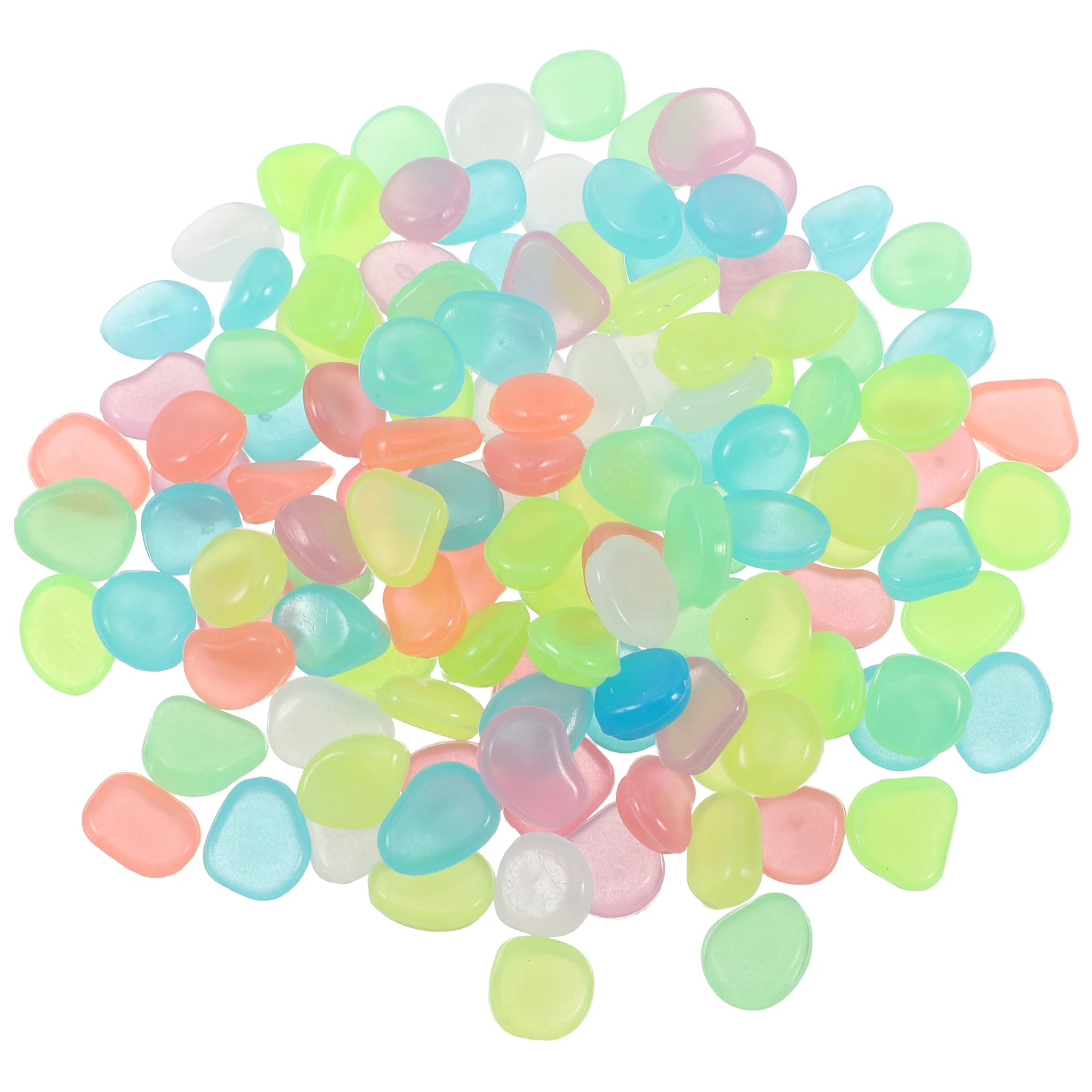 

400 Glow Dark Pebbles Night Luminous Stones for Fish Tank Aquarium Fish Tank Pebbles Garden Landscaping Decor Reusable Rocks