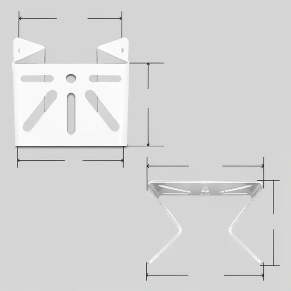 High Strength Metal Corner Bracket For Eufy SoloCam S340 Security Camera Wall Mount Outdoor Angle Support Kit