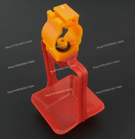 100Pcs 25mm Chicken Nipple Drinker Cup Hanging Poultry Waterer for Chicken Coop Bird Cage Water Line System