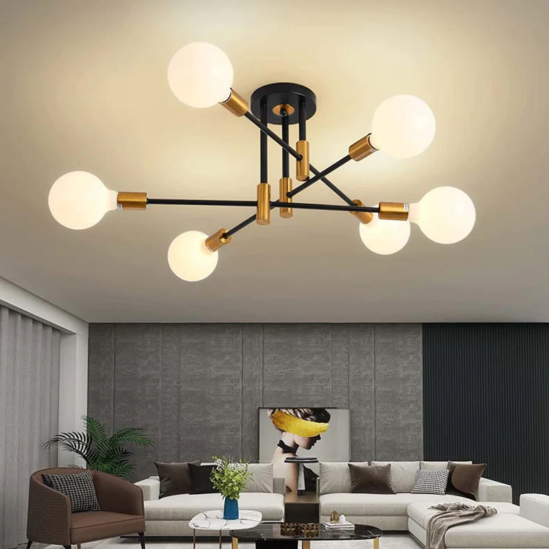 Modern Nordic Sputnik  Chandeliers Led Lamp Home Lighting Indoor Fixtures Pendant Ceiling living room, bedroom, study etc