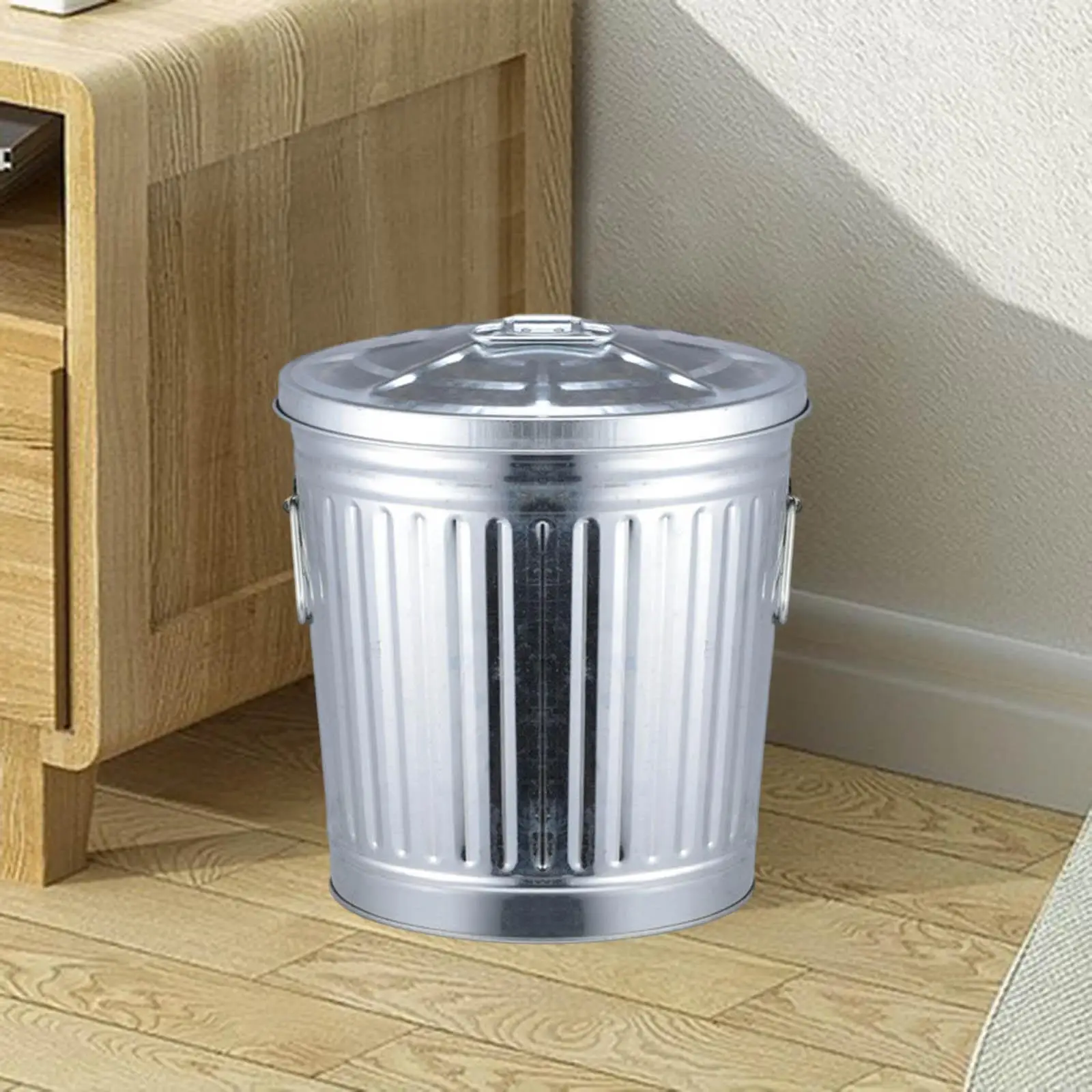 

25L Outdoor Trash Can Waste Container Multifunctional Poultry Food Storage