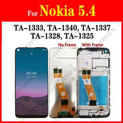 For Nokia 5.4 LCD With Frame N5.4 Display Screen TA-1333 TA-1340 TA-1337 TA-1328 TA-1325 Touch Digitizer Assembly Replacement