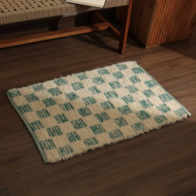 

Checker 36X24" Scatter - Stylish Accent Rug For Living Room, Bedroom, & Home Decor"
