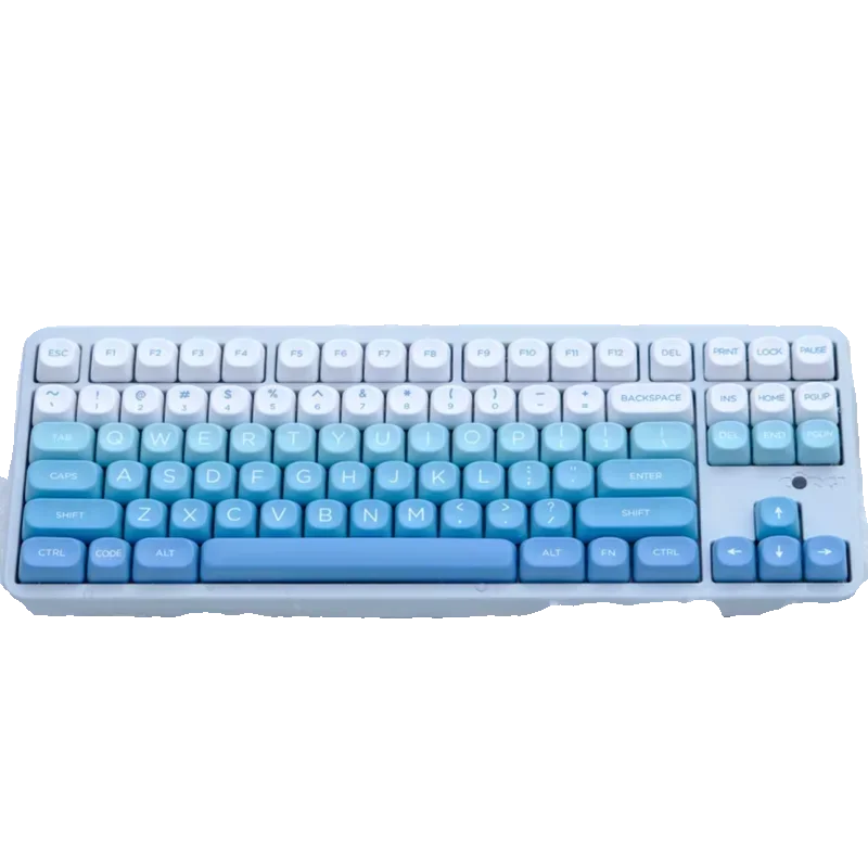 126 คีย์หิมะ MOA ความสูง PBT วัสดุ sublimation keycap เหมาะสําหรับ MX switch คีย์บอร์ดเครื่องกล