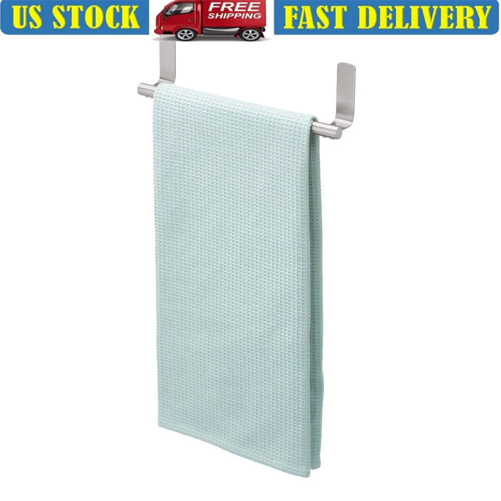 

Самоклеящийся держатель для полотенец из нержавеющей стали, идеальная кухня, ванная комната, простая установка, устойчивый к ржавчине, прочный дизайн