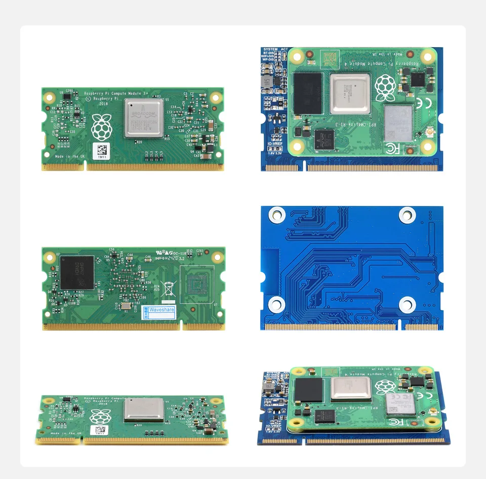 Waveshare adaptor Raspberry Pi CM4 ke CM3, solusi alternatif untuk Raspberry Pi CM3 / CM3 + mendukung Input daya 3.3V/5V