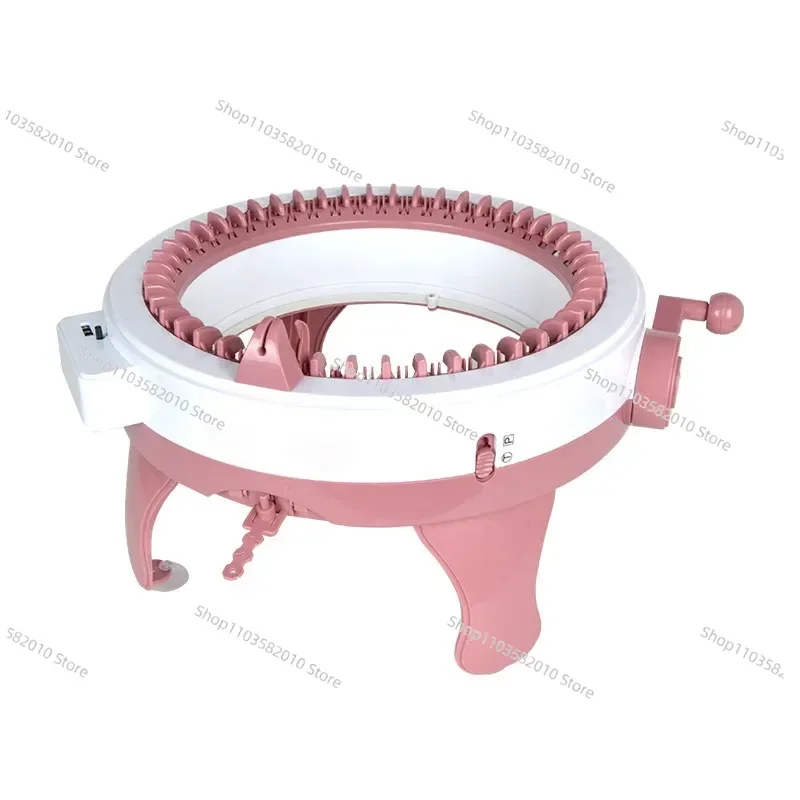 48 Needles Knitting Loom Machine with Row Counter, Rotating Double Knit Board for DIY Hats & Scarves
