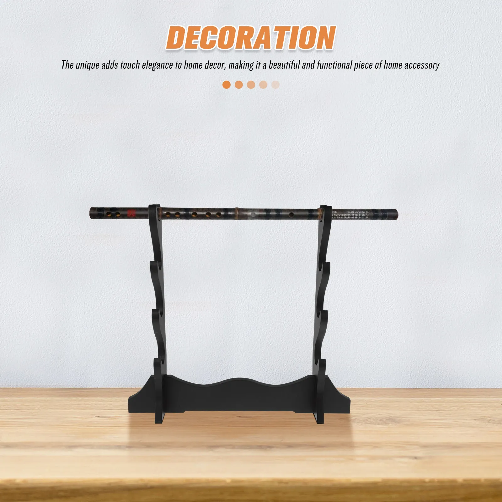 Desktop Holder Stand Multilayer Storage Display Rack for Medieval Flutes Reliable Home Decorative Rack