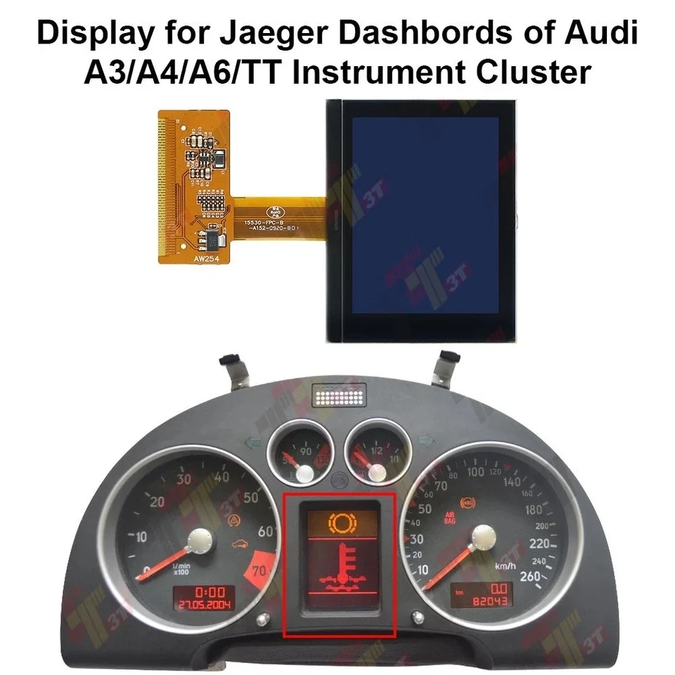 ​ Ремонт отсутствующих пикселей на дисплее приборной панели Jaeger для Audi A3, A4, A6, TT
