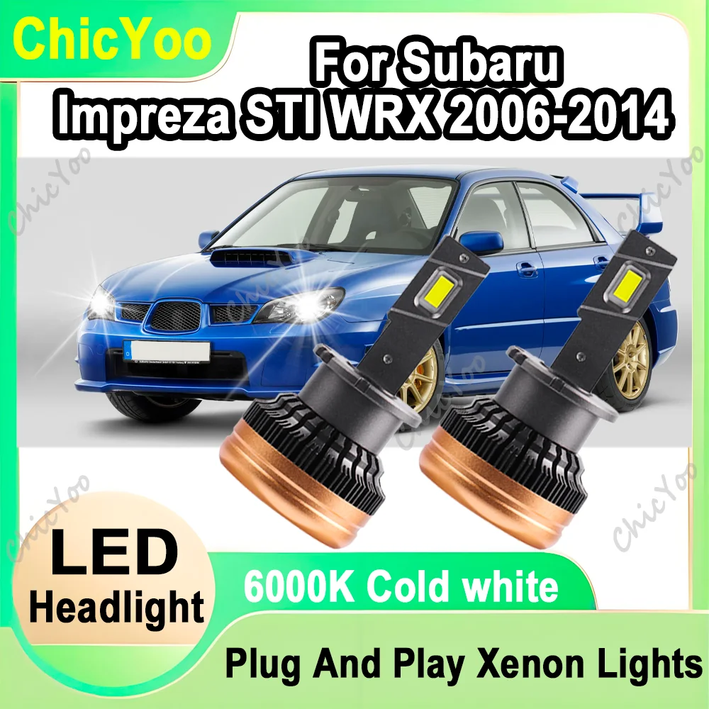 

2X 6000K Super Bright Auto HID Xenon Headlamps 120W High Power D2S HID Headlight Bulbs 12V For Subaru Impreza STI WRX 2006-2014