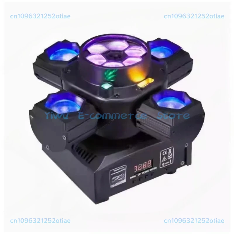 Four-in-one Six Arms Four Arms Bee Eye Little King Kong Cyclone Beam of Light Shaking Head Light Bar Ktv Rotating Dance Light