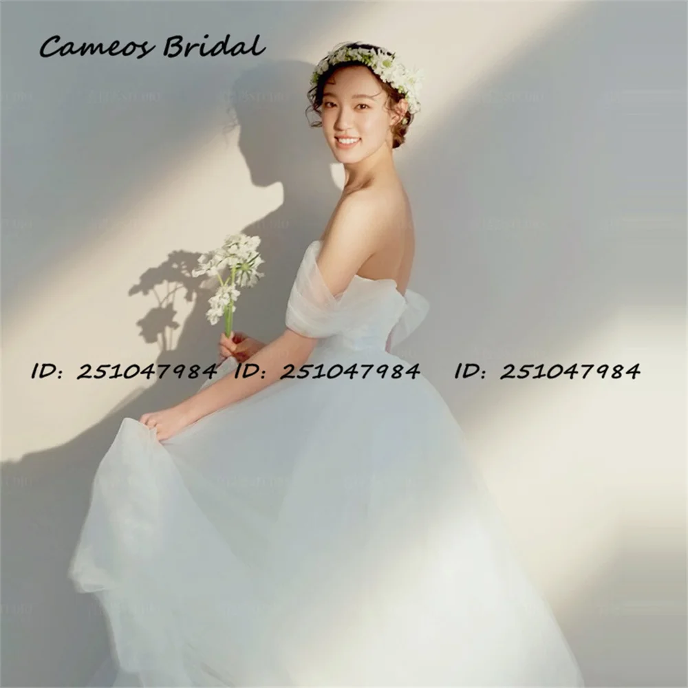 SONDR Off the Shoulder Elegant Tulle Vintage Custom Made Wedding Gown 웨딩드레스 Civil Korea Brides Gowns Women Bridal Dresses