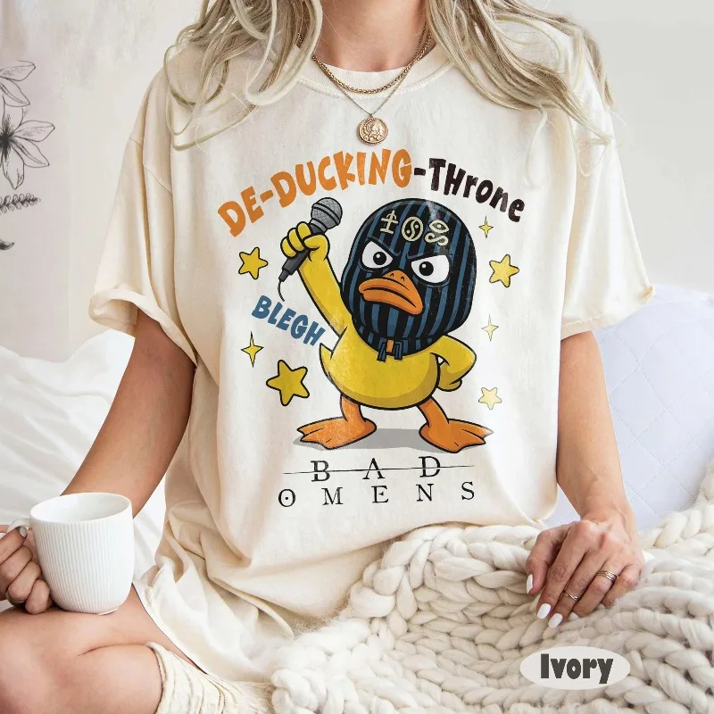 Bad Omens Noah Sebastian Duck T-Shirt, Do You Feel Love Tour Merch Summer Men's and Women's T-shirt Top