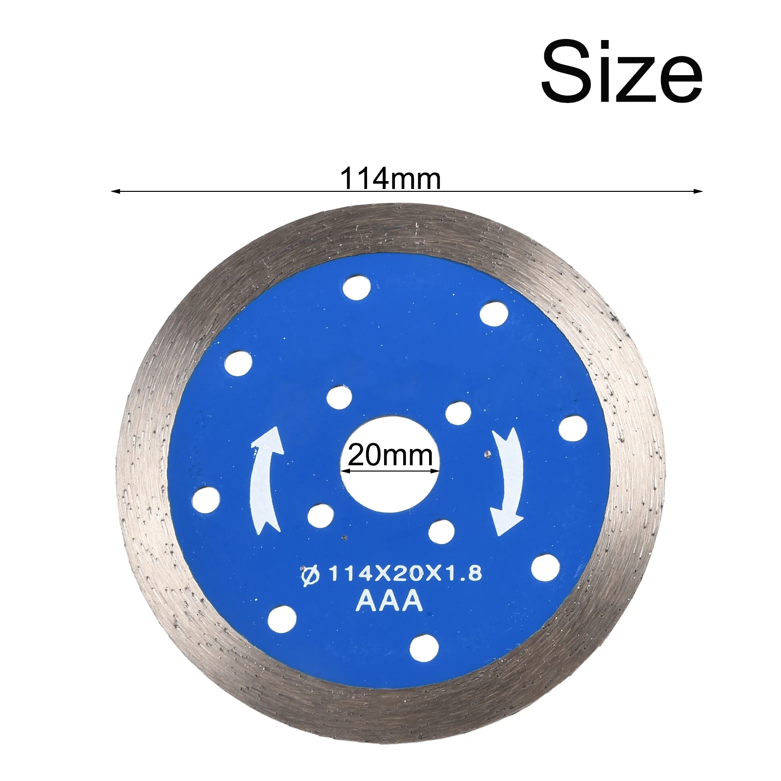 114*20*1.8mm Continue Velg Diamant Zaagblad Snijden Slijpschijven Voor MarbleTile Legering Gesinterd Zaagblad power Tools Onderdelen