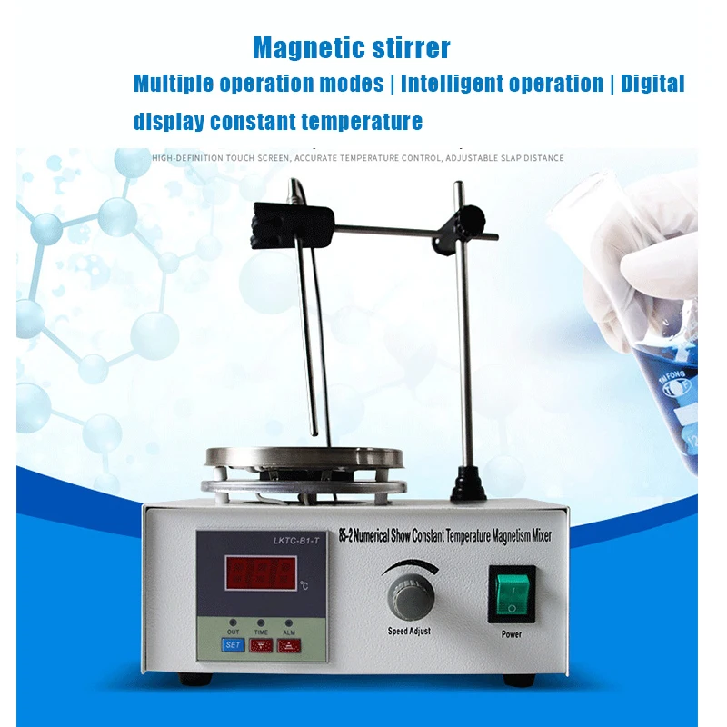 Pemanas listrik Digital Display suhu konstan, pengaduk magnetik 85-2 laboratorium kecil Stainless Steel
