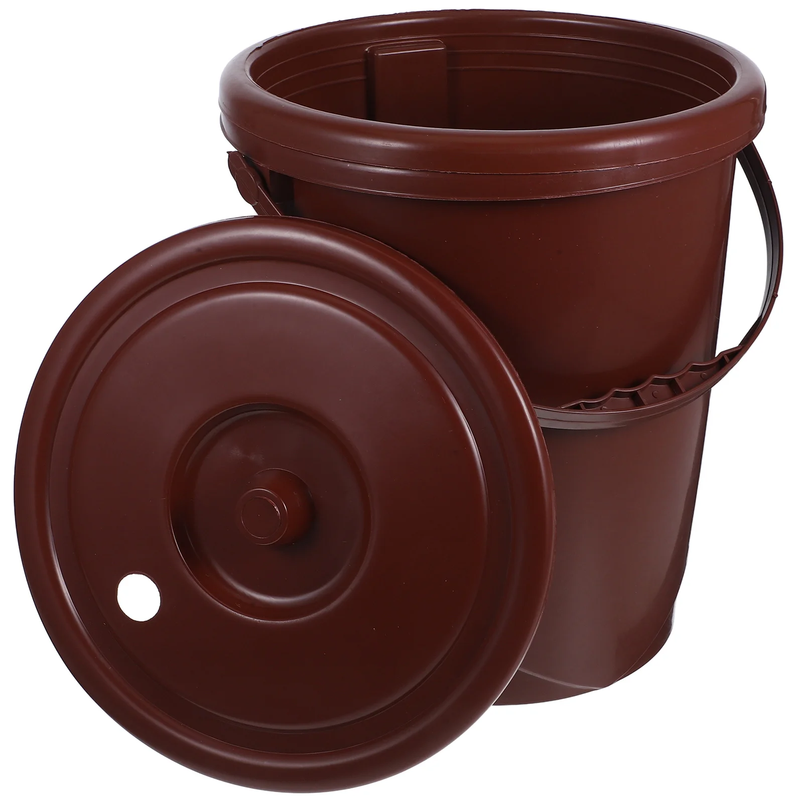 

5L Swing Top Tea Waste Bucket Portable Filter Garbage Can Compact Design for Tea Ceremony Office Bathroom Plastic Trash Bin with