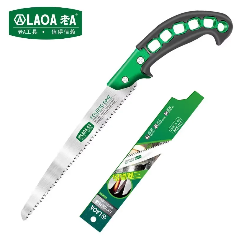 LAOA SK5 Hand Saw Household Woodworking Saw Small handheld Manual Saw 11 Fine Tooth Saw 250mm