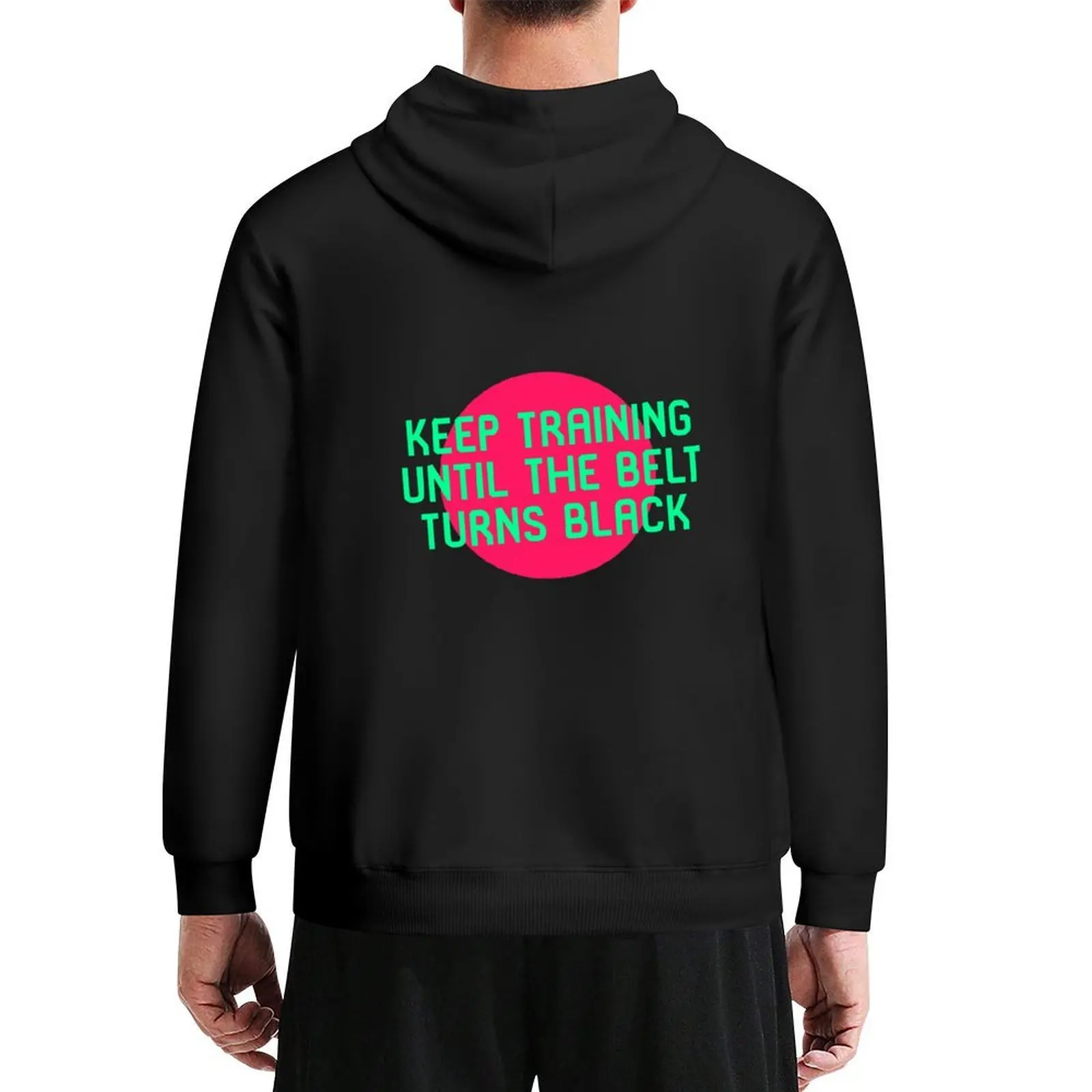 

Keep Training Until The Belt Turns Black BJJ MMA Hoodie men's clothing korean clothes aesthetic clothing pullover hoodies