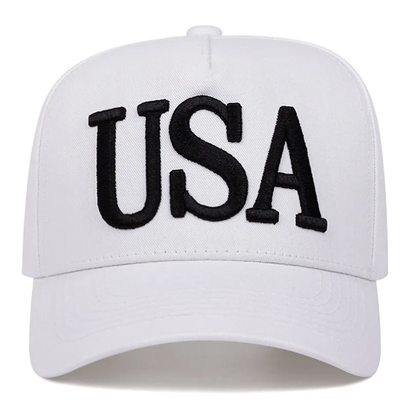 New USA flag embroidered baseball caps, men's and women's outdoor sports event casual baseball caps, casual and fashionable