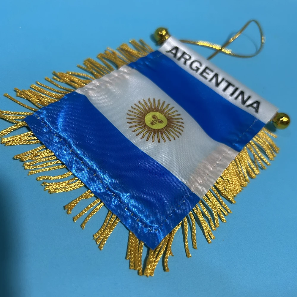 Bandera Argentina para coche Sky Flag doble cara poliéster - imagen 5