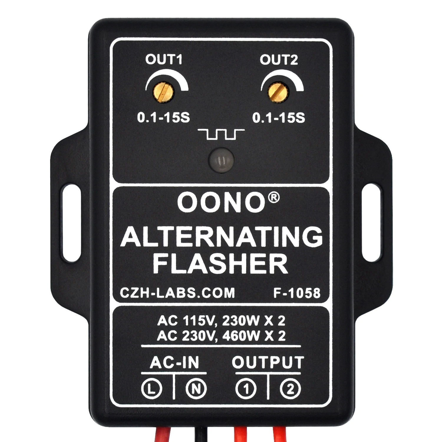 

AC 100 - 240V 2A Dual Output Alternating Flasher Module, OONO F-1058