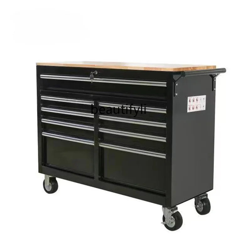 Heavy-Duty Toolbox Workshop Auto Repair Multi-Function Trolley 46-Inch Mobile Workbench