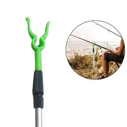 Adjustable Fishing Bankstick Extending Rod Rest Telescopic Fishing Stand Holders Fishing Rod Bracket Fishing Accessories 50-80cm