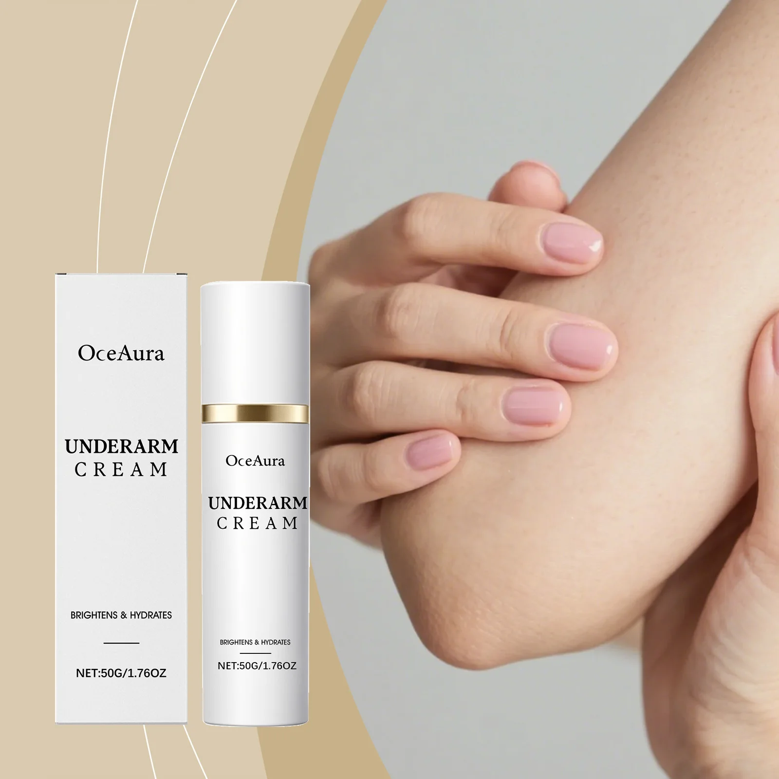 

OCEAURA Body Moisturize Cream Firm Skin Improve Elasticity Relieve Roughness Wh-iten Massage Quick Absorption Skin Nourish Cream