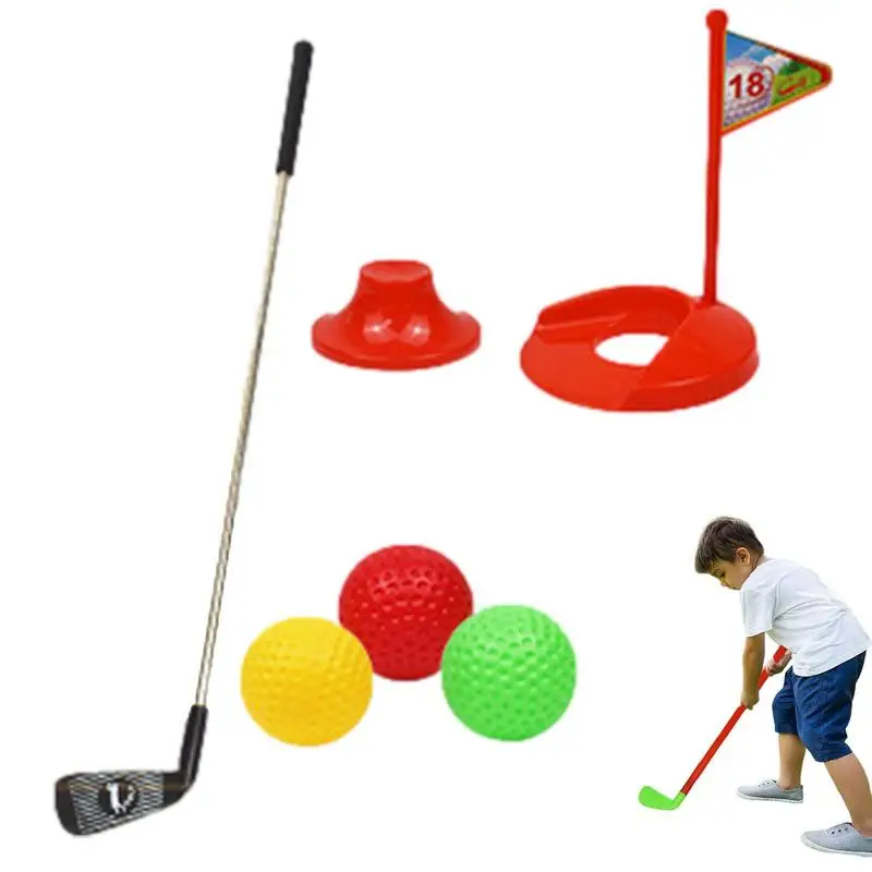 Golf Club Set Kids Toys Toddler Golf Ball Game Play Set Children Indoor Outdoor Sports Game Golf Toys Boys Girls Training Toys