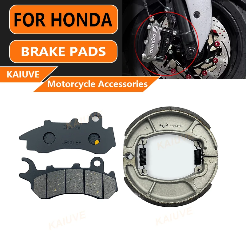 Motorcycle Front Rear brake pad Shoe Set For Honda  PCX150 2018-2020 Rear Disc Brake Pad Drum Brake Pad