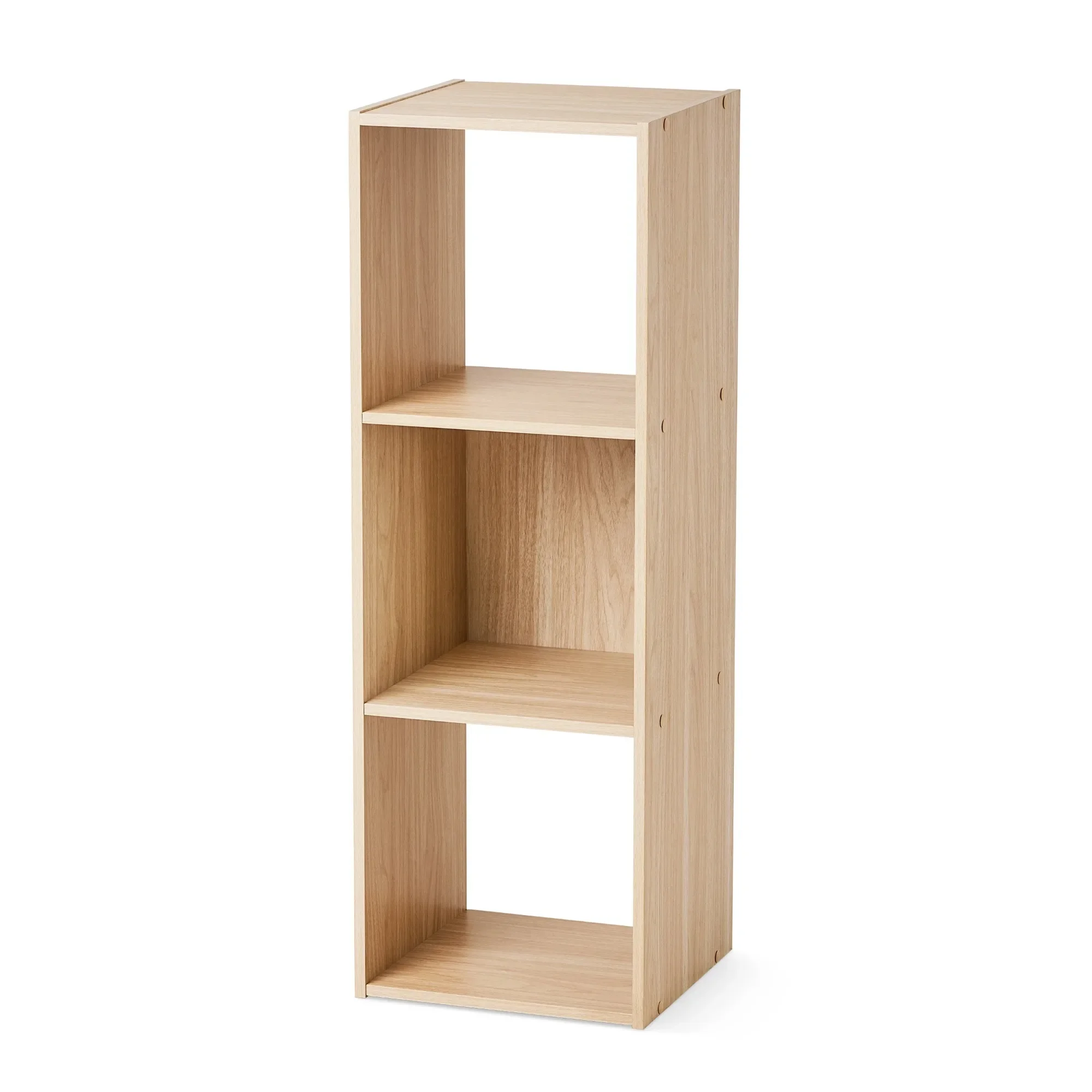 Organizador de almacenamiento de 3 cubos, estantería independiente para dormitorio, sala de estar, oficina y entrada, diseño modular