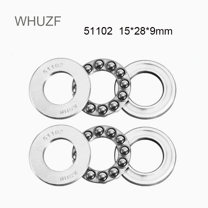 

51102 Thrust Bearing 15*28*9 mm 10PCS ABEC-3 Axial Trust Needle Flat Roller 51102 Ball Bearings 8102 Thrust Ball Bearings