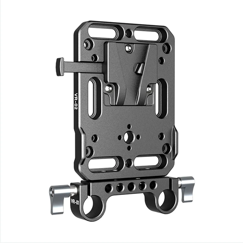 V-Mouth Hanging Plate Supply Splitter With 15Mm Rod Clamp With Automatic Lock Protection For DSLR Camera