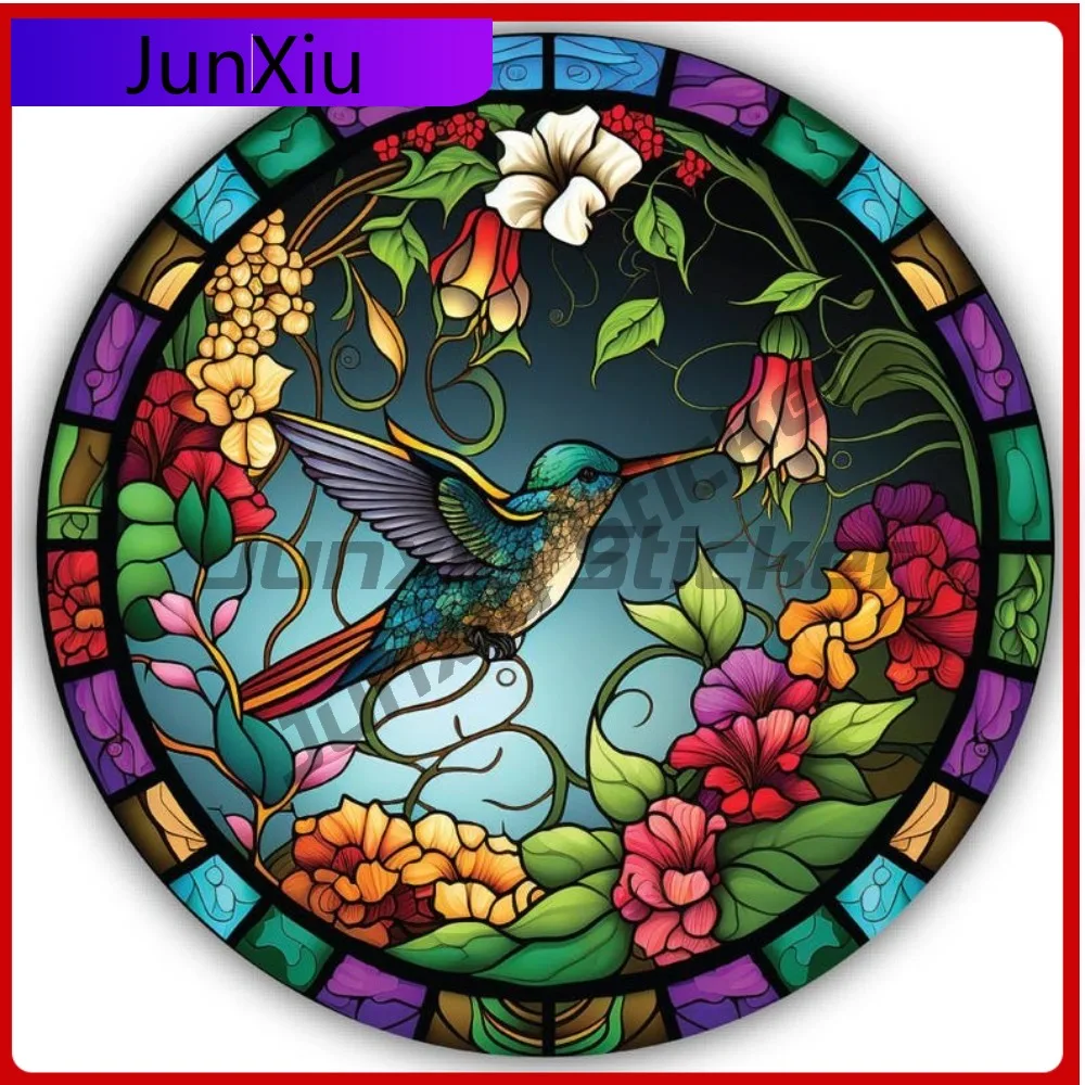 

Colorful Art Sea Humming Bird Shaped Vinyl Matte Sticker Waterproof Scratch-proof Animal Decal Accessories Sticker Custom Decals