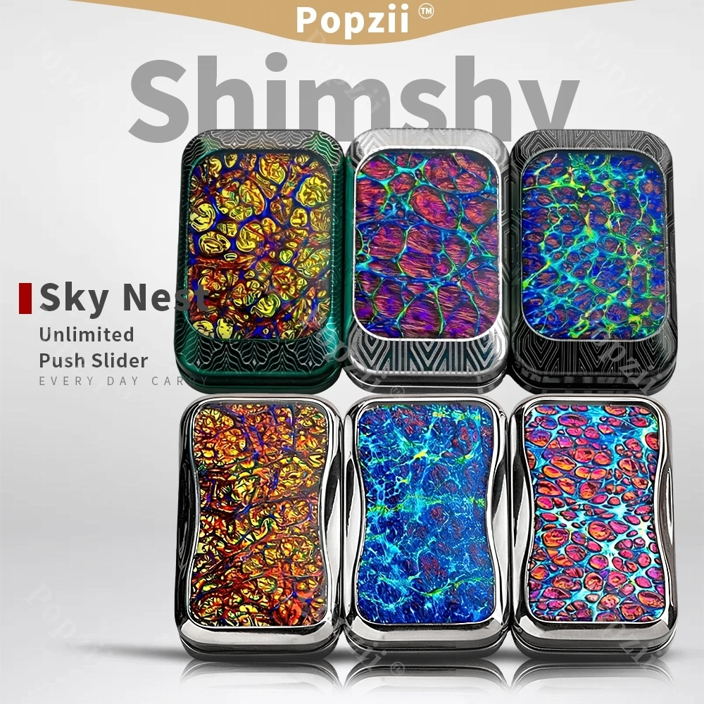 Sky Nest EDC Shimshy fidget EDC toys Unlimited push slider Fingertip Tricks EDC Flips Adults Stress Relief Toy Decompression Toy