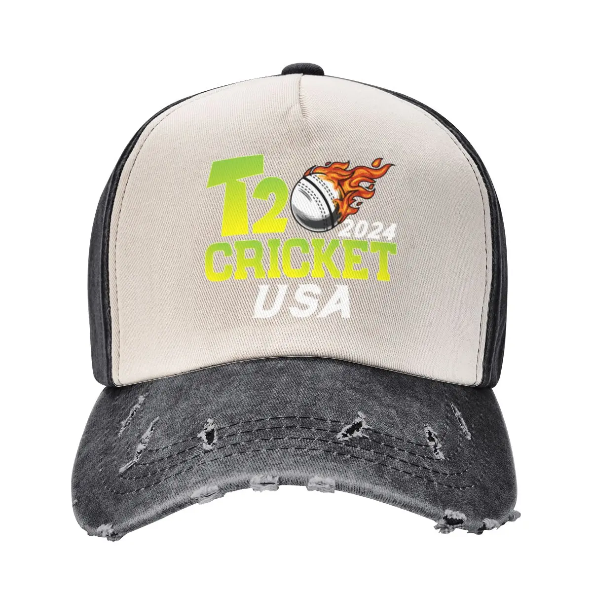 T20 Cricket 2024 USA T-shirt Baseball Cap Sports Cap Rugby Wild Ball Hat Women's Beach Visor Men's